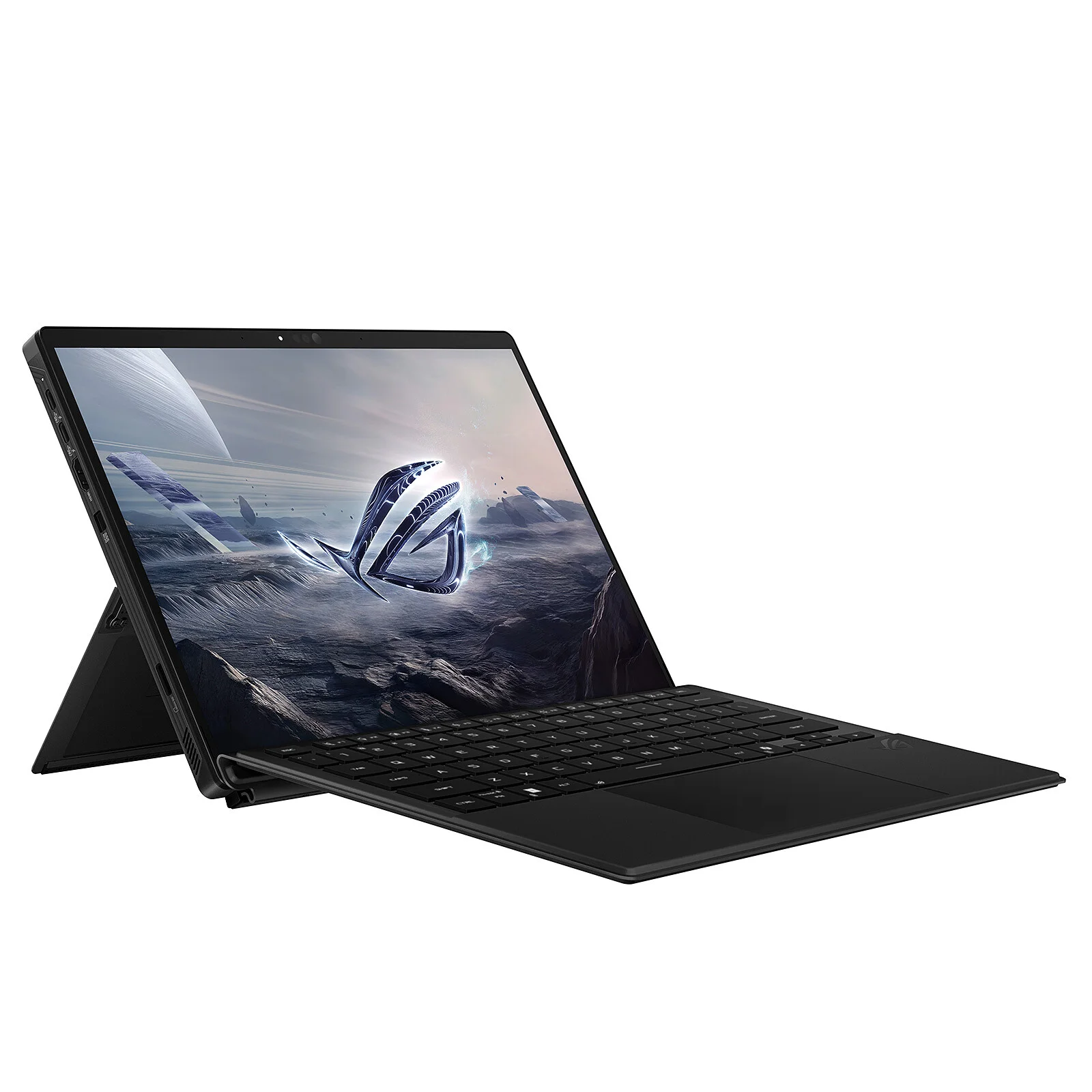 Asus ROG Z13 con teclado desmontable, vista lateral